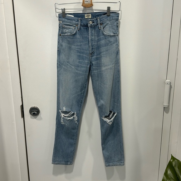 Citizen of Humanity - Liya High Rise Classic Fit Torn - Picture 4 of 8